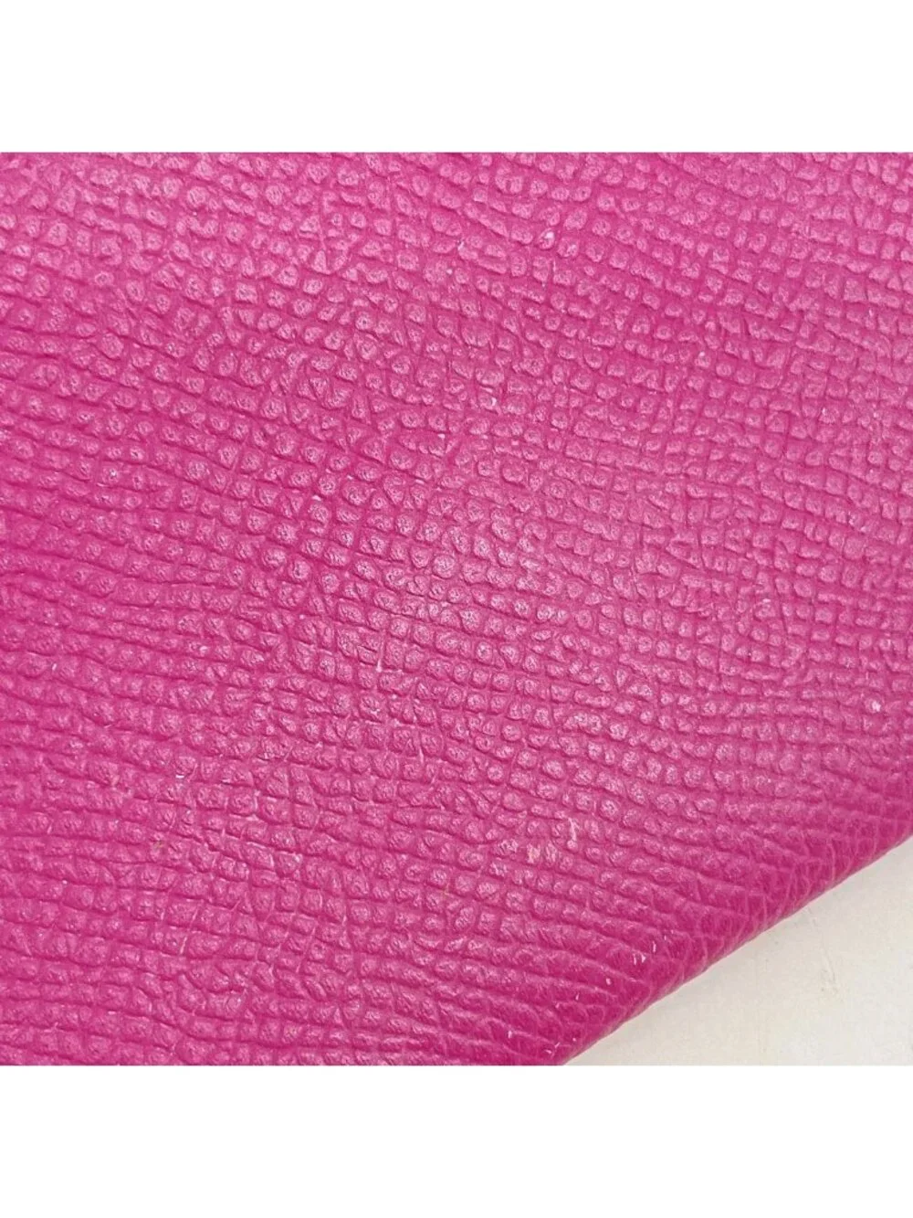 Hermes Card Case Calvi Veau Epsom Rose Purple Silver